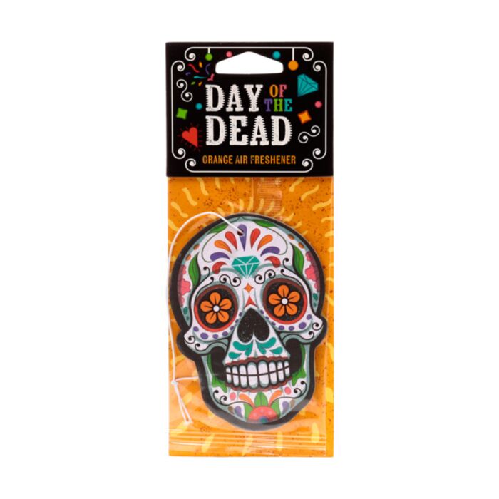Ambientador de Coche Día de los Muertos Naranja