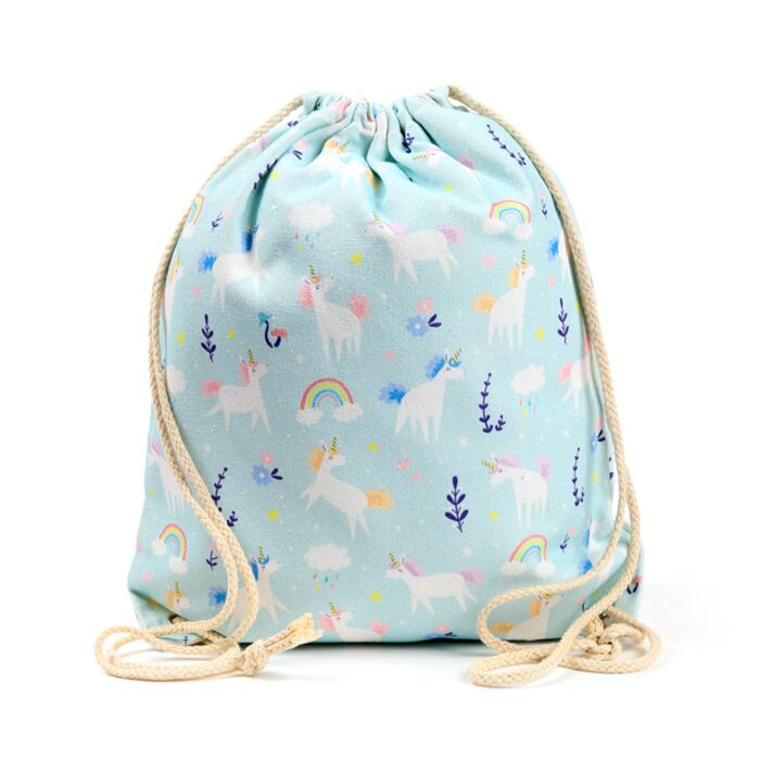 Mochila de Tela con Cuerdas Unicornio Mágico