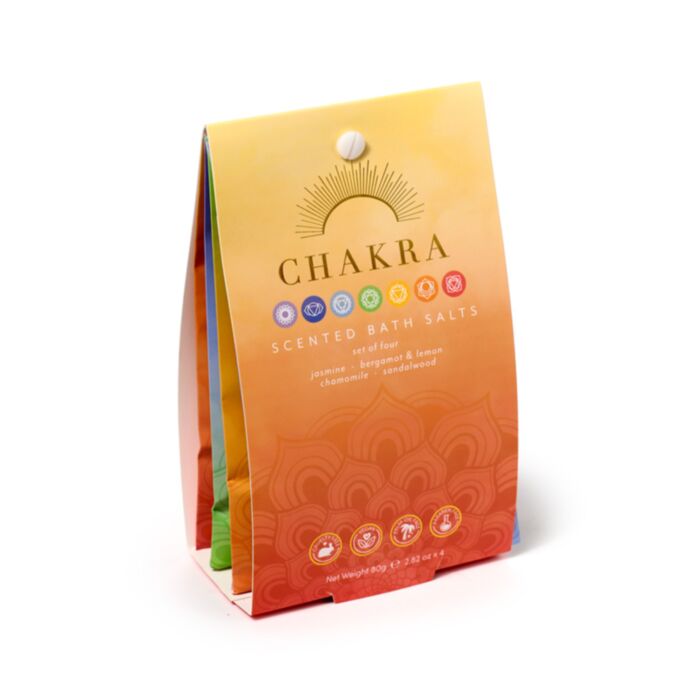 Set de 4 Bolsas de Sales de Baño Chakra 