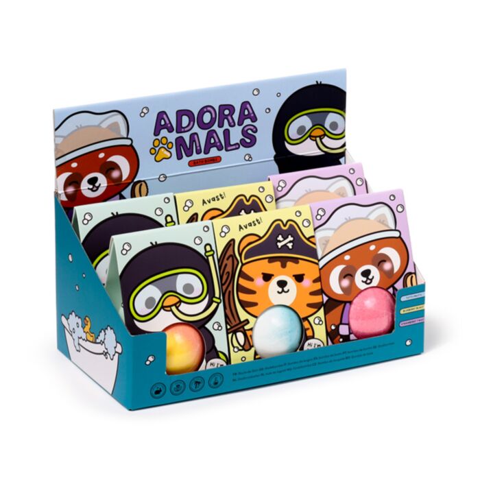 Bomba de Baño en Caja de Regalo Animales Adorables Salvajes Adoramals 