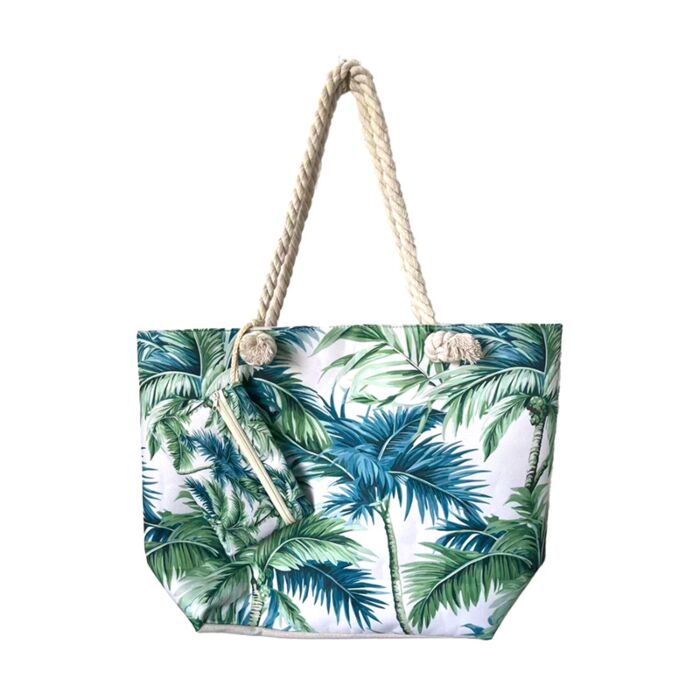 Bolsa de Playa de Tela con Palmeras
