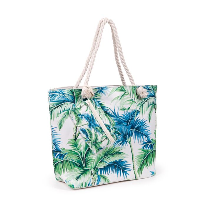 Bolsa de Playa de Tela con Palmeras