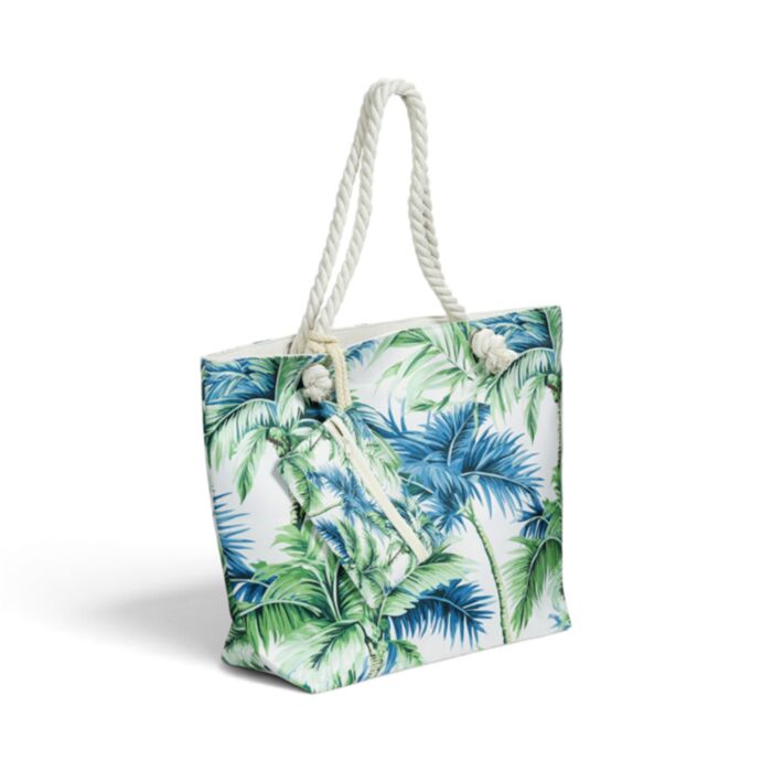 Bolsa de Playa de Tela con Palmeras