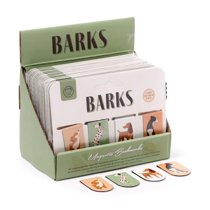 Set de Marcapáginas Magnéticos Ladridos de Perro Barks