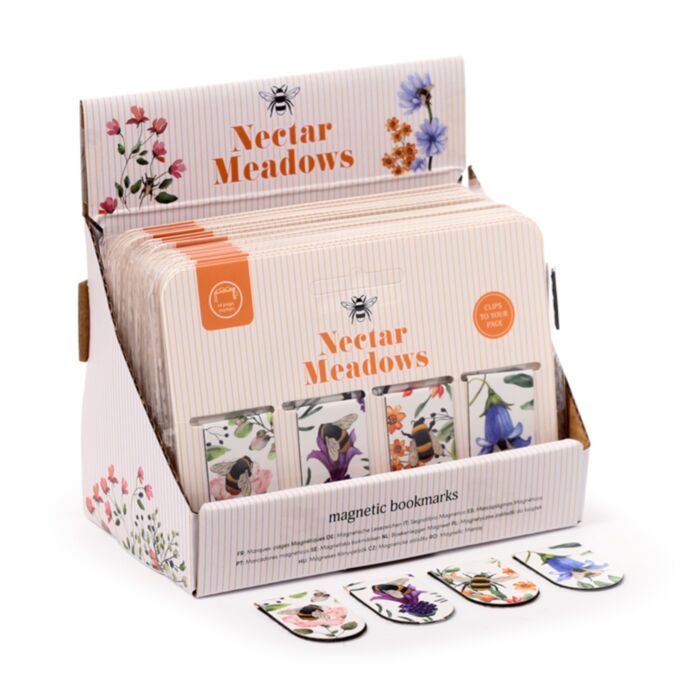 Set de Marcapáginas Magnéticos Abejas y Néctar 