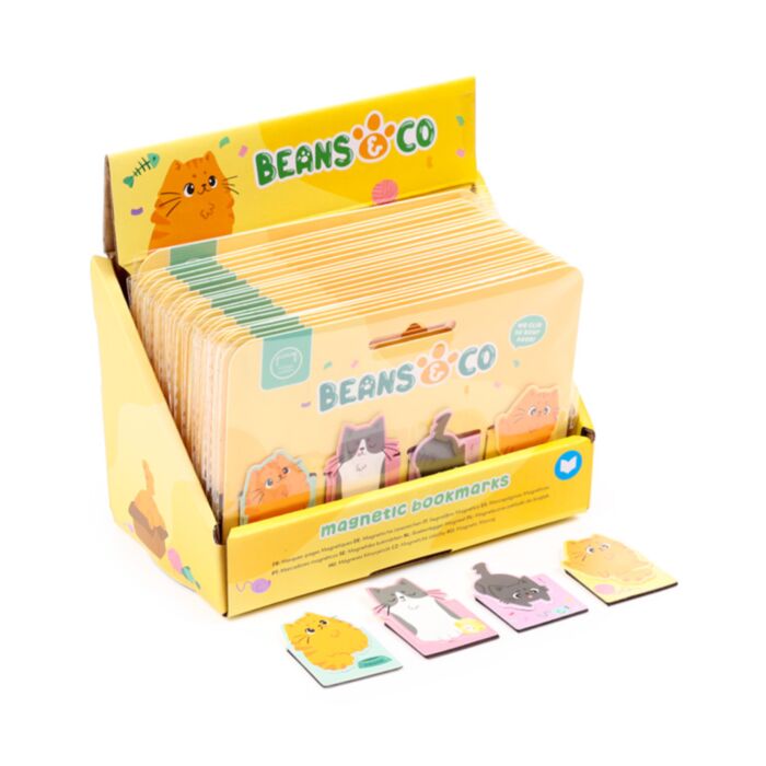 Set de Marcapáginas Magnéticos Gatos Beans & Co