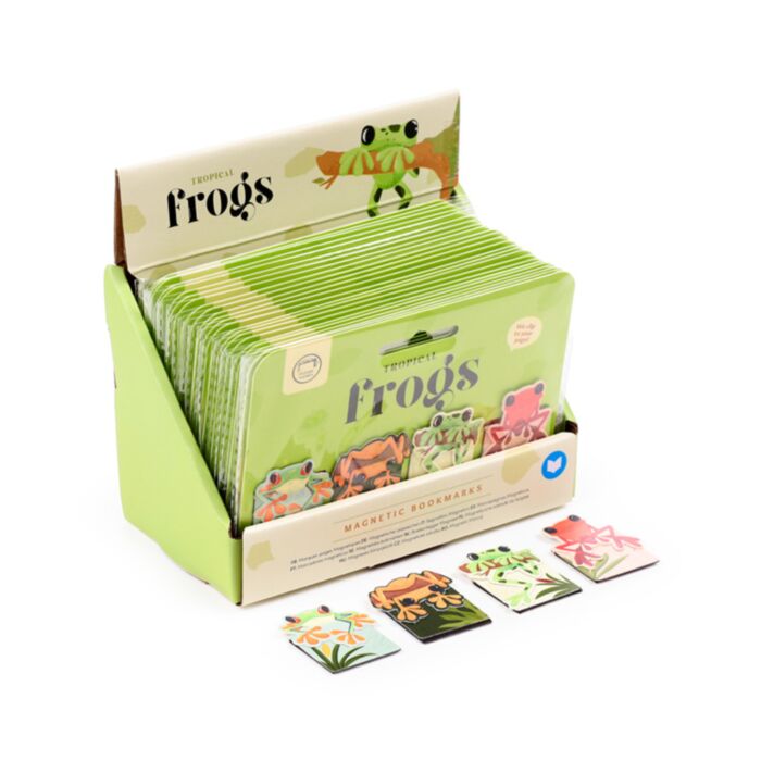 Set de Marcapáginas Magnéticos Ranas Tropicales