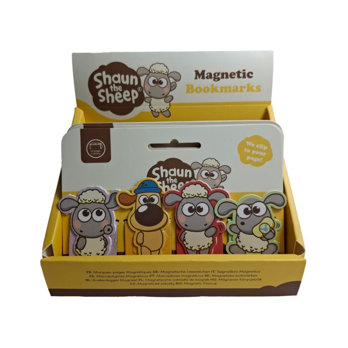 Set de Marcapáginas Magnéticos Oveja Shaun Adorable 