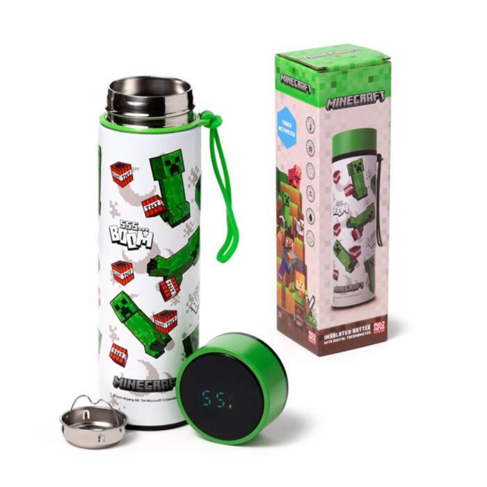 Botella Termo con Termómetro Minecraft SSS… BOOM 