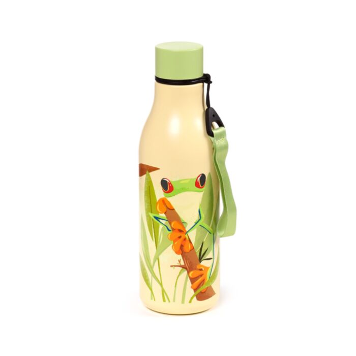 Botella Térmica de Acero Inoxidable Rana de Árbol Tropical 500ml