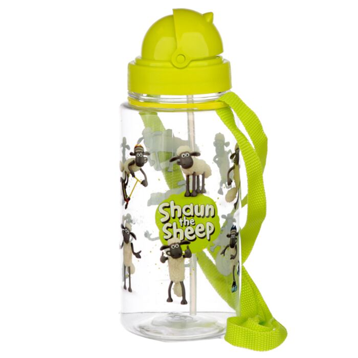 Botella de Agua Infantil con Pajita Oveja Shaun 450ml