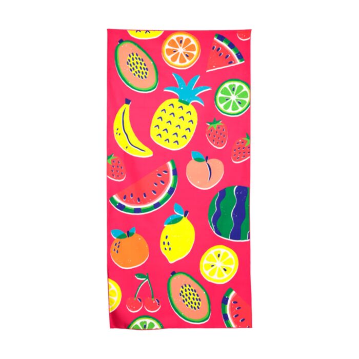 Toalla de Playa de Microfibra Frutas de Verano 
