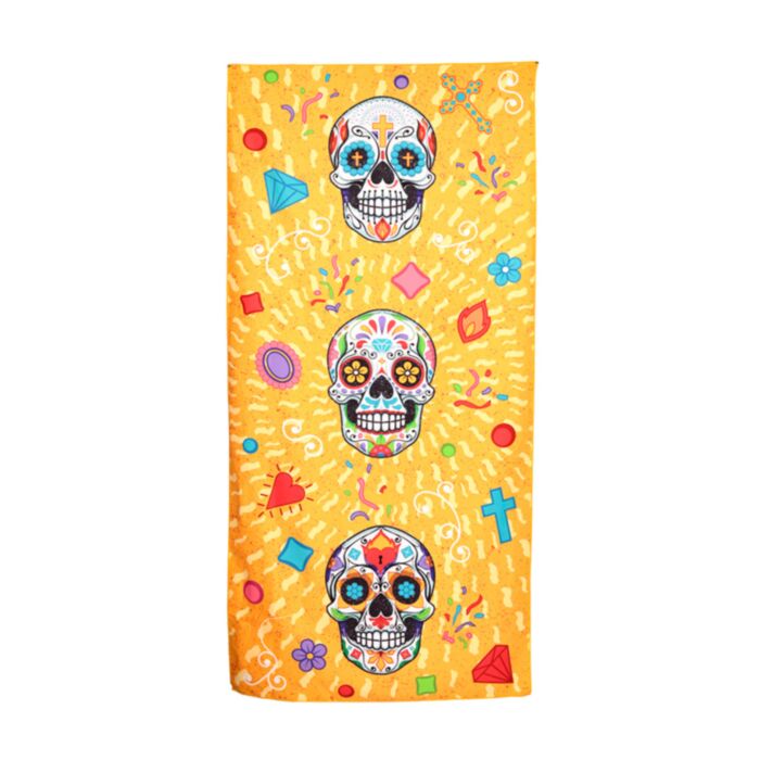 Toalla de Playa de Microfibra Día de los Muertos 