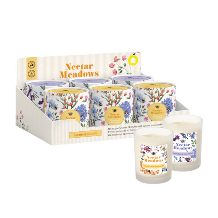 Vela Aromática en Tubo con diseño Abejas y Néctar 