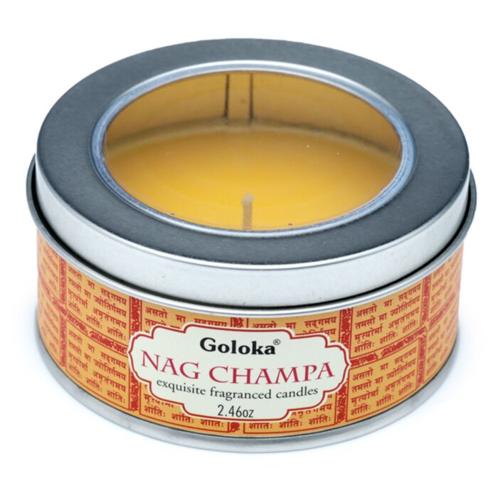 Vela de Cera en Lata Goloka Nag Campa