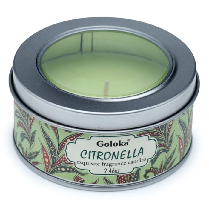 Vela de Cera en Lata Goloka Citronela