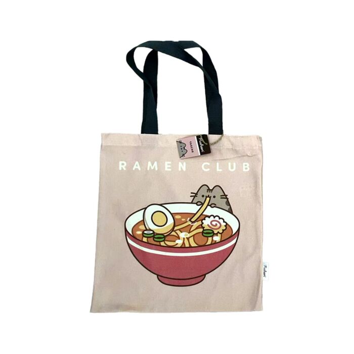 Tote Bag Reutilizable Gato Pusheen Ramen Club 
