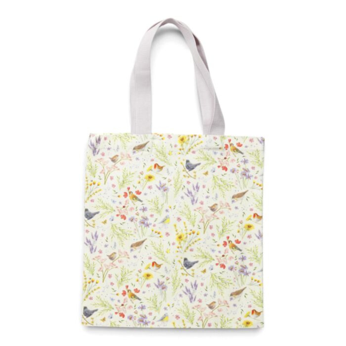 Tote Bag Reutilizable Jan Pashley Wings & Wildflowers 