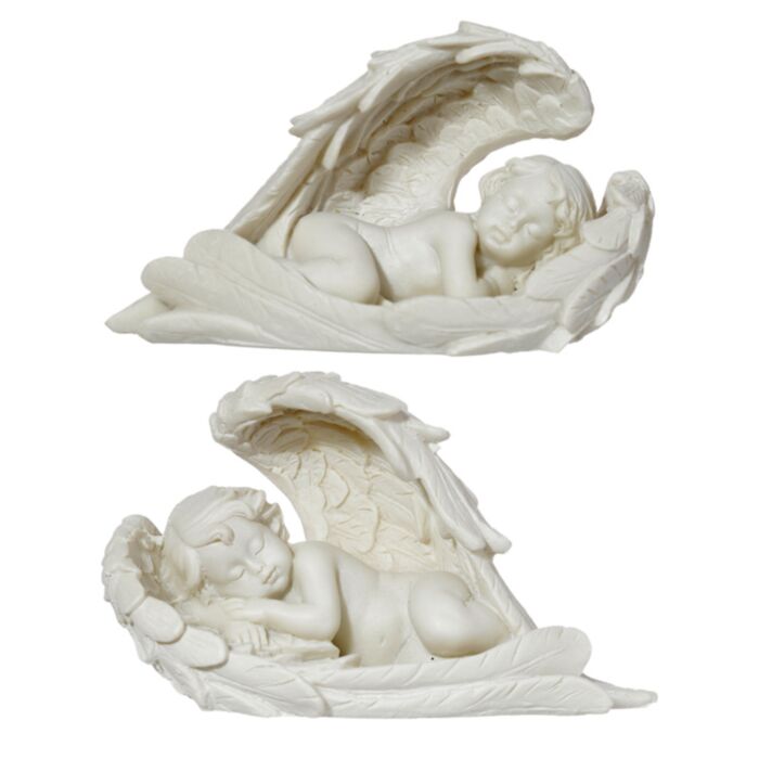 Figura Ángel Ángel Querubín Durmiendo con Alas largas