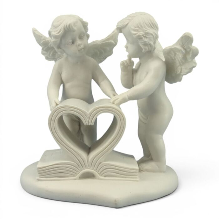 Figura Querubín con Libro del Amor 