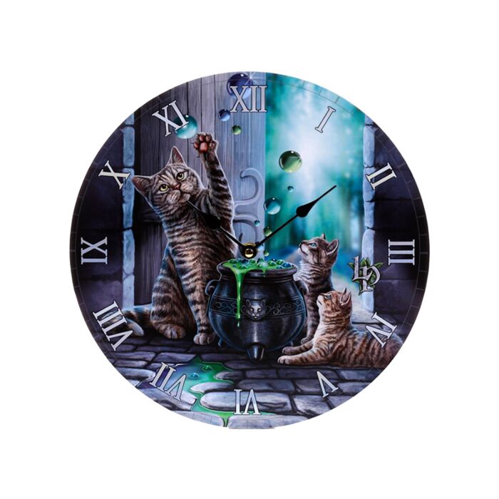 Reloj de Pared Lisa Parker Gato y Gatito Hubble Bubble 