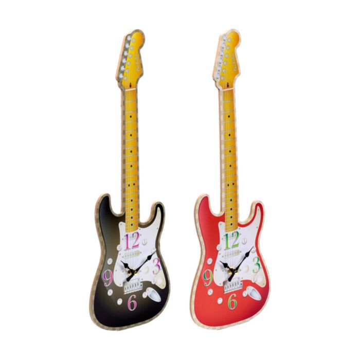 Reloj de Pared con forma de Guitarra
