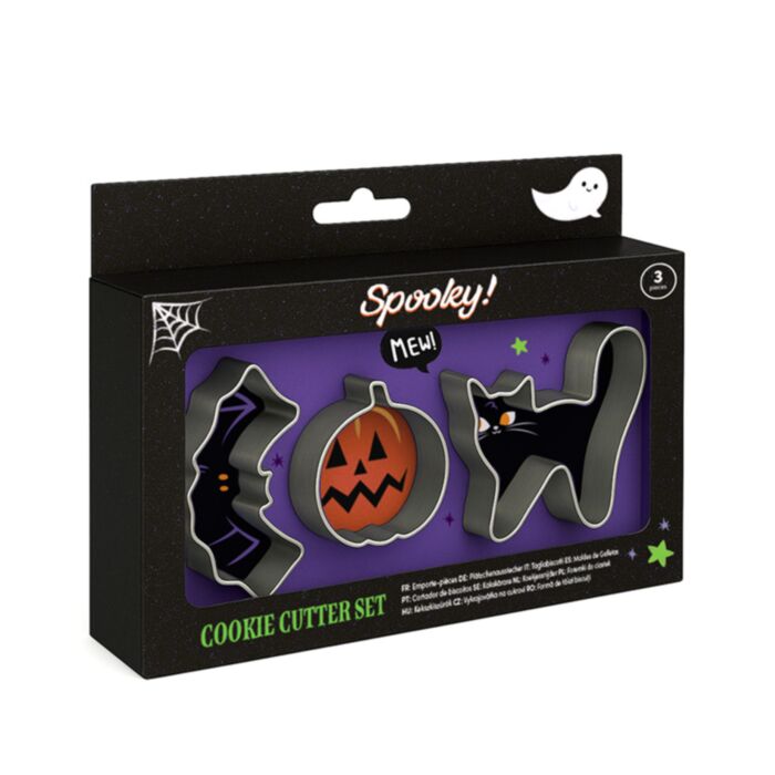 Set 3 Cortadores de Galletas Spooky Espeluznante