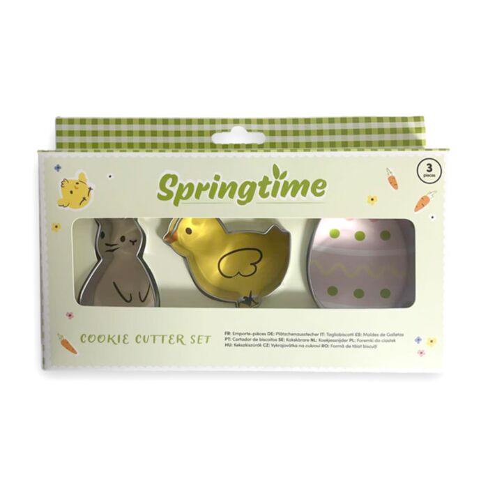 Set 3 Cortadores de Galletas Primavera Springtime 