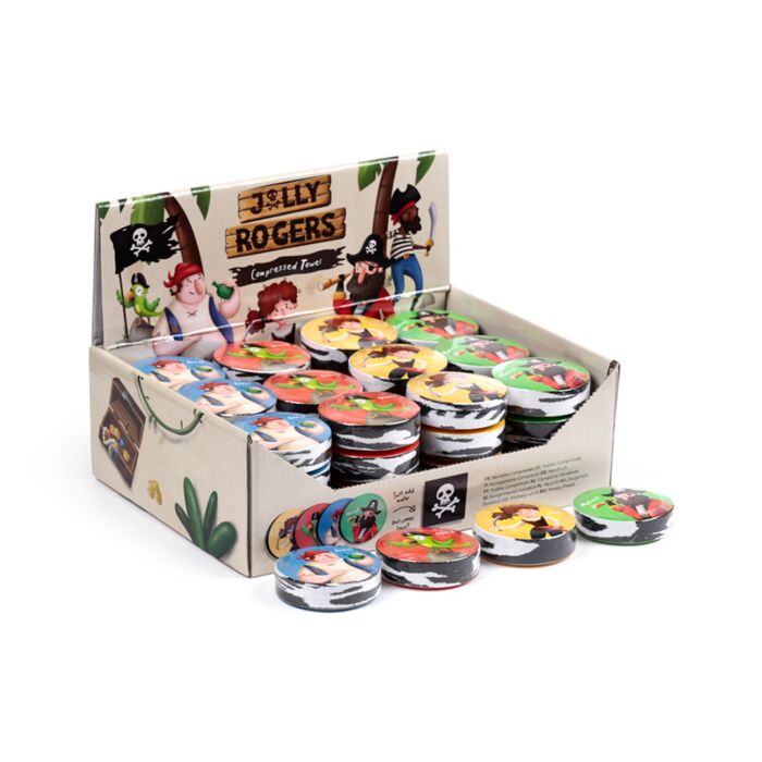Toalla Comprimida de Viaje Piratas Jolly Rogers 