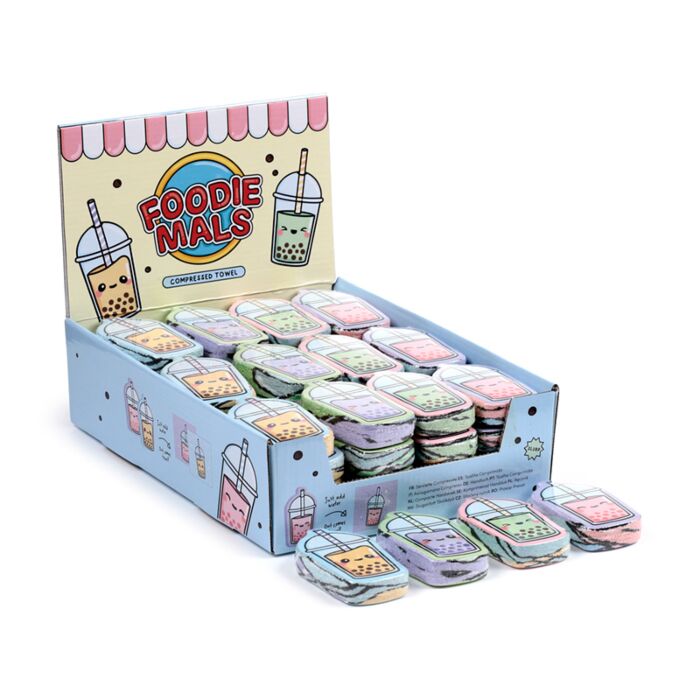 Toalla Comprimida de Viaje Té con Burbujas Foodiemals