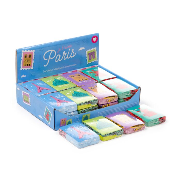 Toalla Comprimida de Viaje Je t'aime Paris 