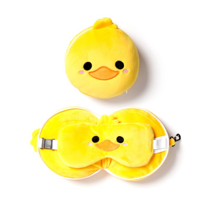 Almohada de Viaje con Antifaz Relaxeazzz Pato Adoramals