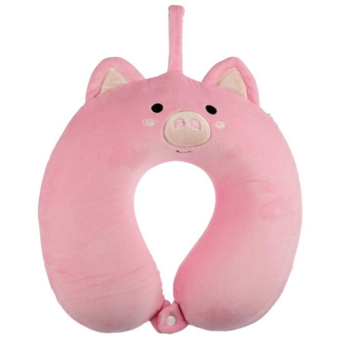 Almohada de Viaje con Memoria de Forma Cerdo Adoramals Relaxeazzz