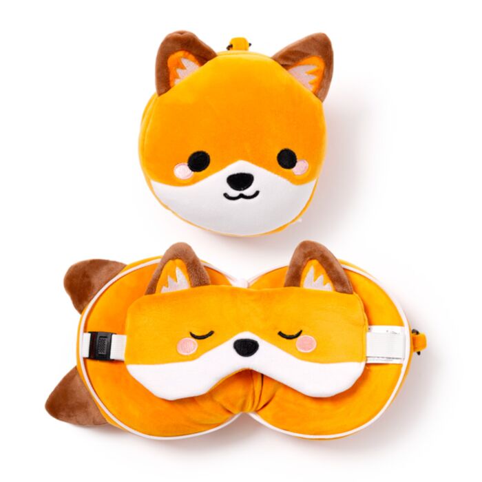 Almohada de Viaje con Antifaz Relaxeazzz Zorro Finnick Adoramals