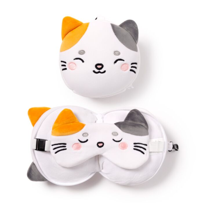 Almohada de Viaje con Antifaz Relaxeazzz La Gata Lola Adoramals