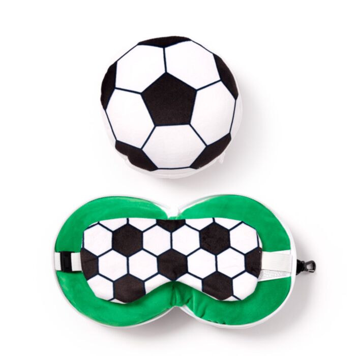 Almohada de Viaje con Antifaz Relaxeazzz Fútbol