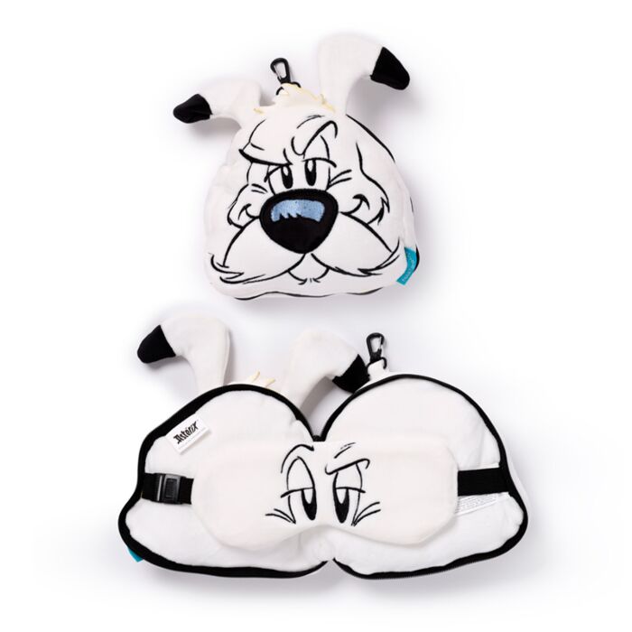 Almohada de Viaje con Antifaz Relaxeazzz Idéfix Astérix y Obélix