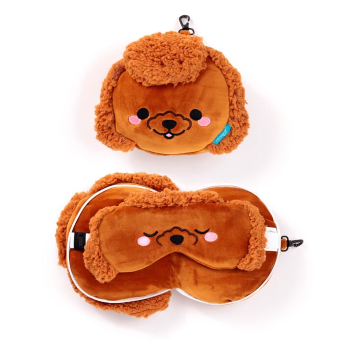 Almohada de Viaje con Antifaz Relaxeazzz Adoramals Gigi el Caniche Toy