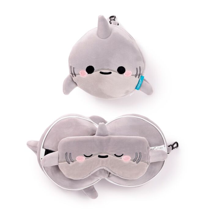 Almohada de Viaje con Antifaz Relaxeazzz Adoramals Archie el Tiburón