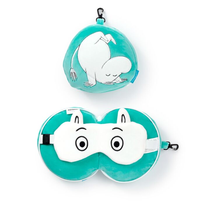 Almohada de Viaje con Antifaz Relaxeazzz Mumin Moomin