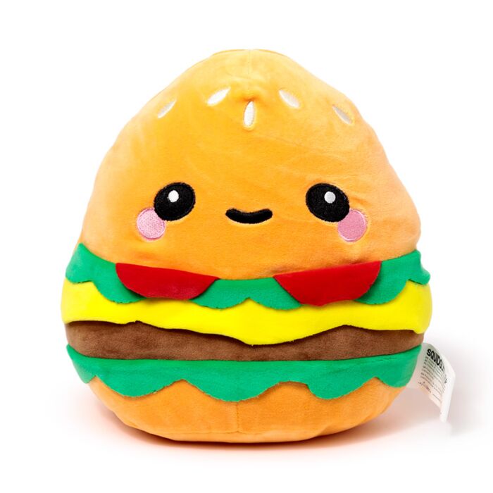 Cojín de Peluche Squidglys Foodiemals Hammy La Hamburguesa 