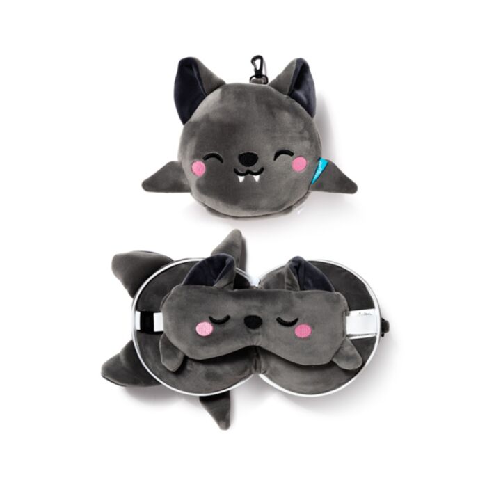 Almohada de Viaje con Antifaz Relaxeazzz Murciélago Dexter Adoramals