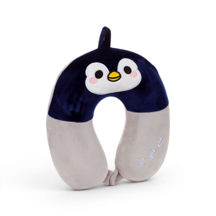 Almohada de Viaje Kids con Memoria de Forma Relaxeazzz El Pingüino Chip Adoramals 