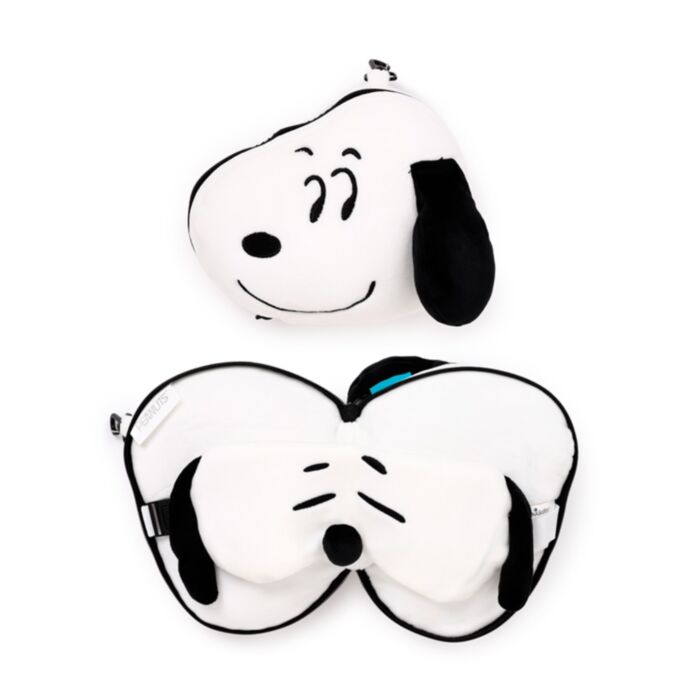Almohada de Viaje con Antifaz Relaxeazzz Peanuts Snoopy