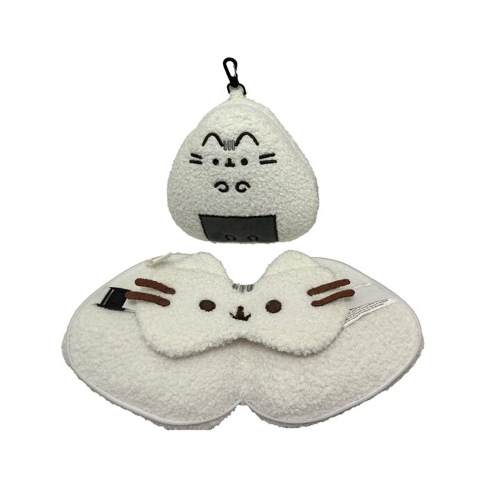 Almohada de Viaje con Antifaz Relaxeazzz Gato Pusheen Sushi Club 