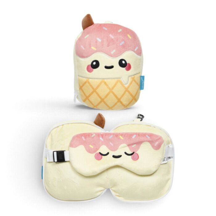 Almohada de Viaje con Antifaz Relaxeazzz Helado Foodiemals 