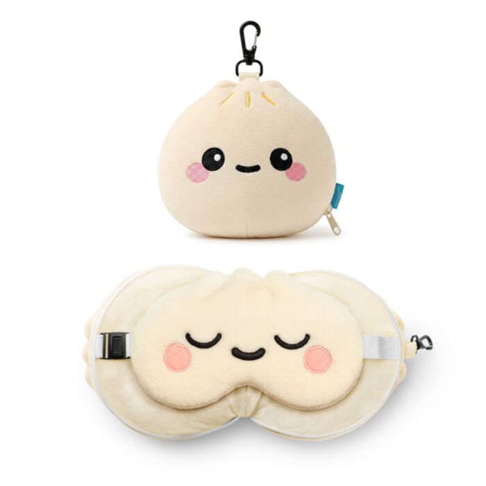 Almohada de Viaje con Antifax Relaxeazzz Bao House Bao Bun Foodiemals 