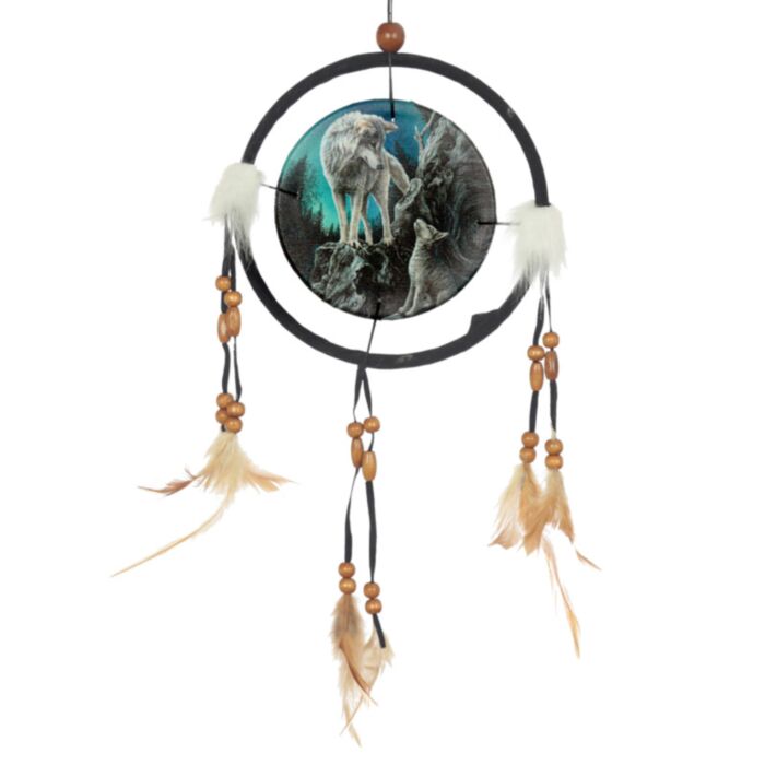 Atrapasueños Lobo Guía Lisa Parker 16cm
