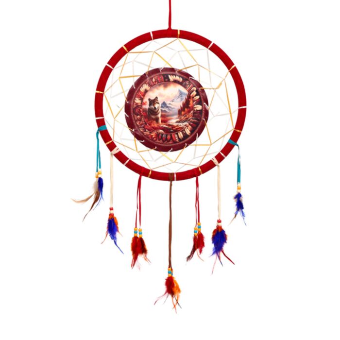 Atrapasueños Lobo Otoñal 33cm