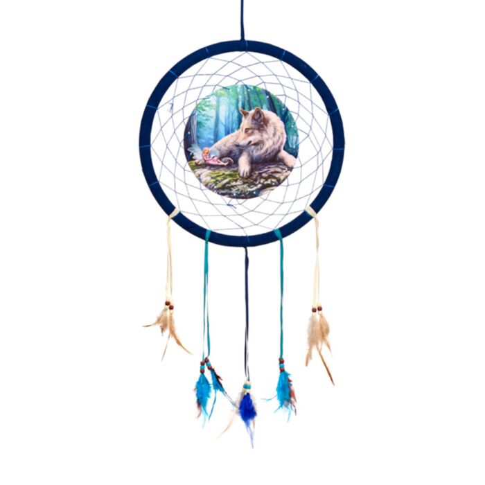 Atrapasueños Cuentos de Hadas Lobo y Hada de Lisa Parker 33cm
